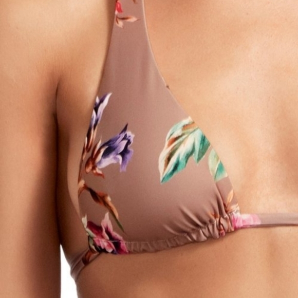 Vitamin A Talia Halter Bikini Top Lupe High Waisted Rise Bottom Ginger - Picture 9 of 11